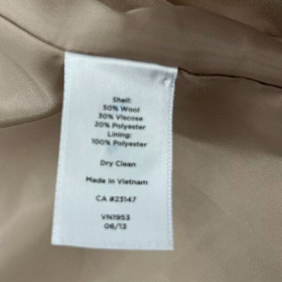 Talbots‎ Petites Colorblock Wool Viscose Coat - Picture 13 of 13